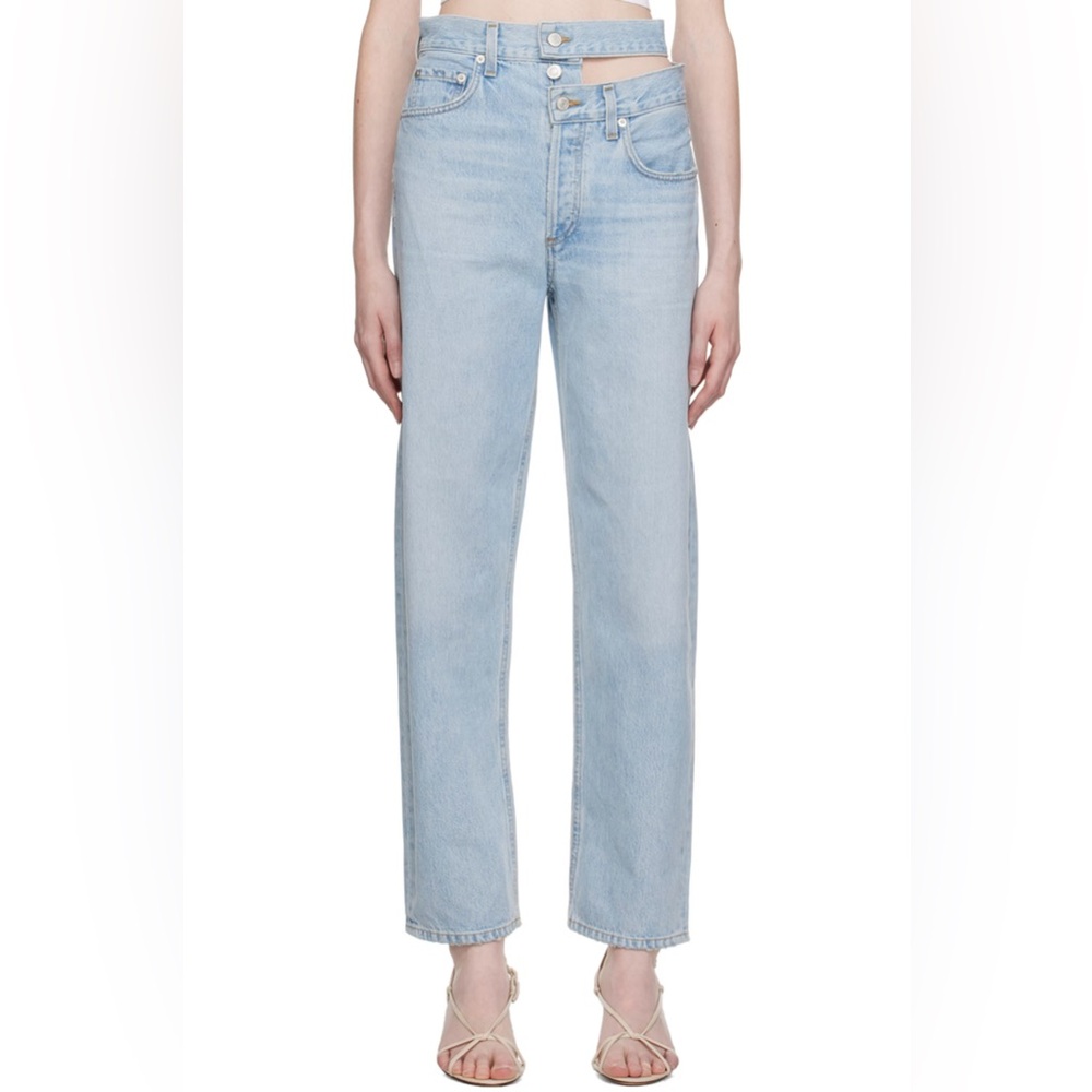 Agolde Broken Waistband High Rise Jeans